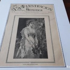 Arte: ILUSTRACIÓN A PLUMILLA DE LA OBRA “LAURA” IMPRESA EN LA ILUSTRACIÓN ARTÍSTICA Nº 354 DEL 1888