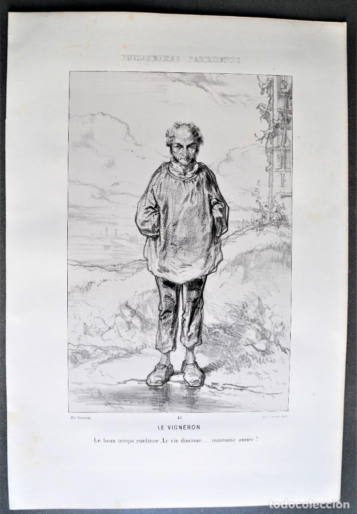 Arte: Le Vigneron. El Viticultor. Gavarni. - Foto 1