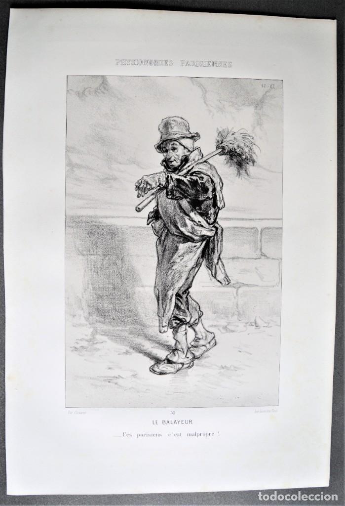 Arte: Le Balayeur. El barrendero. Gavarni. - Foto 1