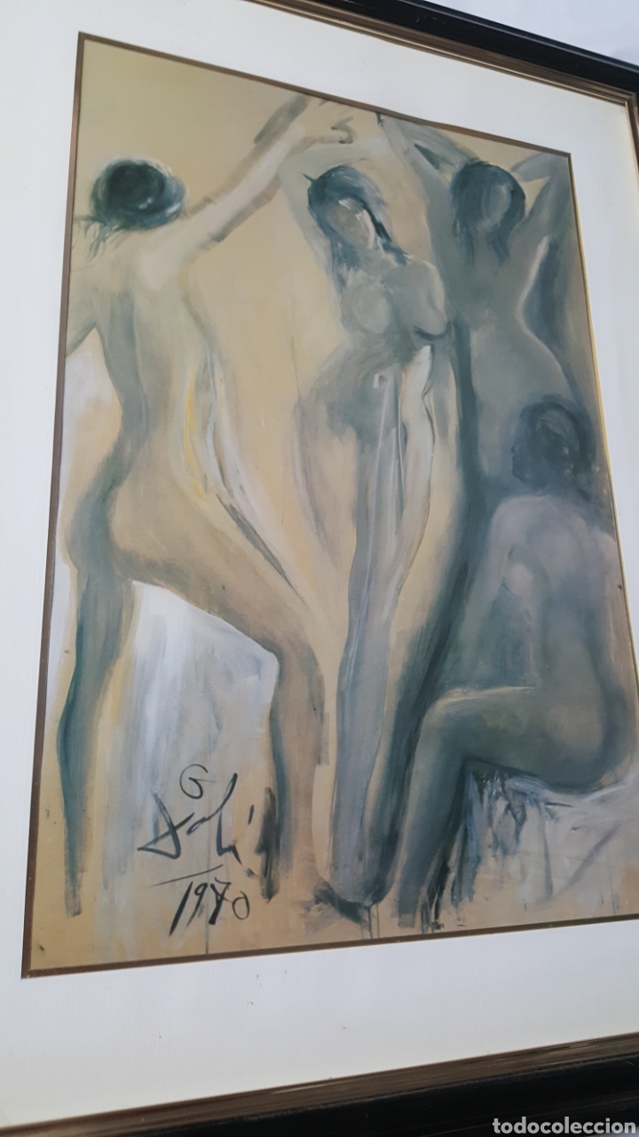 Arte: L&Aacute;MINA DE DAL&Iacute; ENMARCADA. - Foto 1