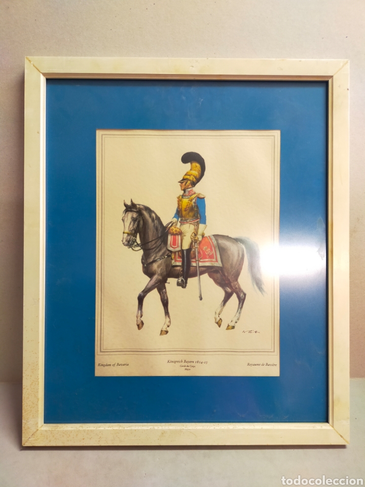 Art: LAMINA K&Ouml;NIGREICH BAYERN 1814-25. GARDE DU CORPS, MAJOR. KINGDOM OF BAVARIA. ROYAUME DE BAVIERE.