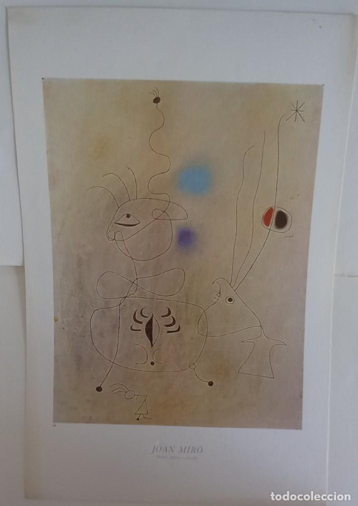 Arte: MIR&Oacute;, JOAN - MUJER, P&Aacute;JARO Y ESTRELLA - Foto 1