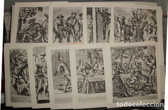 Art: COLECCI&Oacute;N DE 22 L&Aacute;MINAS. REPRODUCCION DE GRABADOS DEL QUIJOTE. 22,8X19,2 CM. LAMQUI-001