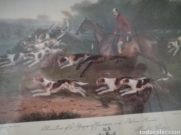 Arte: L&aacute;mina Inglesa antigua - Foto 2