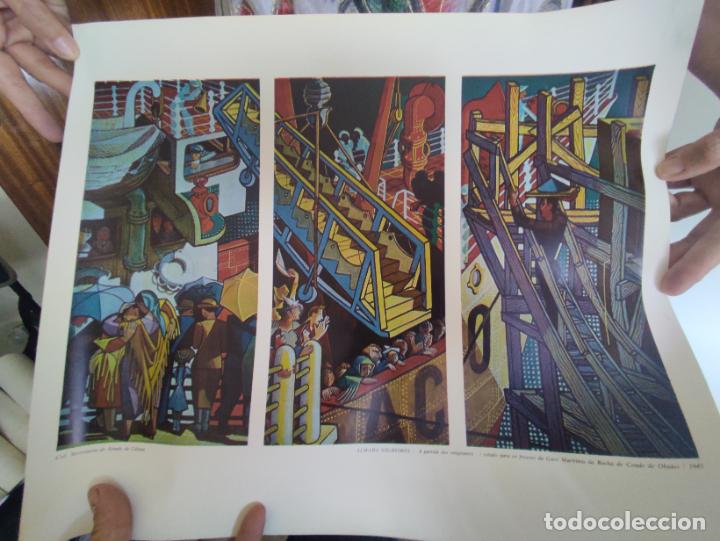 Art: ALMADA NEGREIROS A PARTIDA DOS EMIGRANTES SECRETARIA ESTADO CULTURA POSTER LAMINA 45 X 37,5 CM