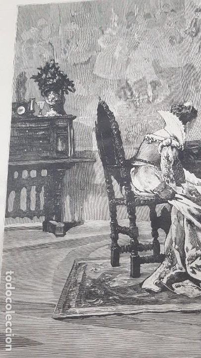 Arte: PLATICA DE SANCHO PANZA CON DUQUESA Y DONCELLAS - Foto 2