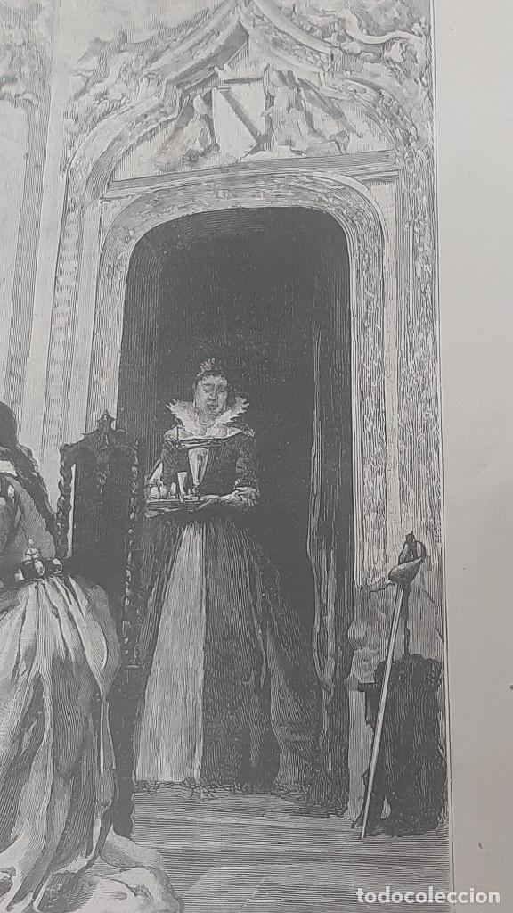 Arte: PLATICA DE SANCHO PANZA CON DUQUESA Y DONCELLAS - Foto 4