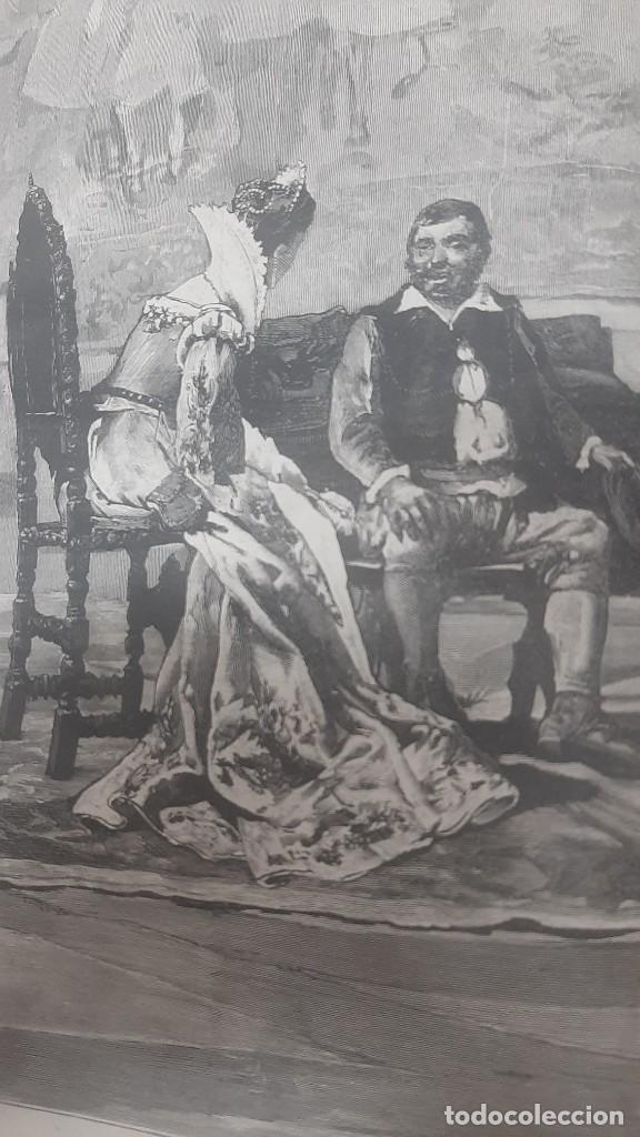 Arte: PLATICA DE SANCHO PANZA CON DUQUESA Y DONCELLAS - Foto 7