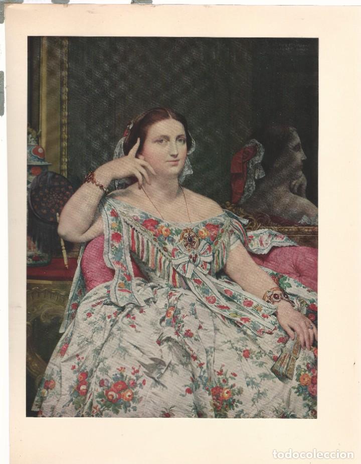 Art: JEAN AUGUST DOMINIQUE INGRES MADAME MOITESSIER SENTADA U97
