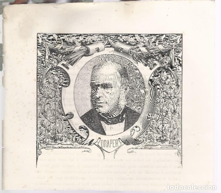 Art: 1883 JOHN WILLIAM DRAPER GRABADO DE LA OBRA LA EMANCIPACI&Oacute;N DEL HOMBRE U97