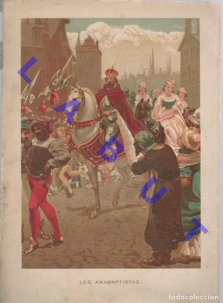 Art: 1883 LOS ANABAPTISTAS GRABADO 33CM DE LA OBRA LA EMANCIPACI&Oacute;N DEL HOMBRE U97