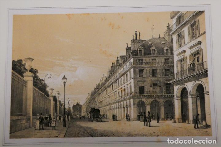 Art: Antigua lamina Rue de Rivoli