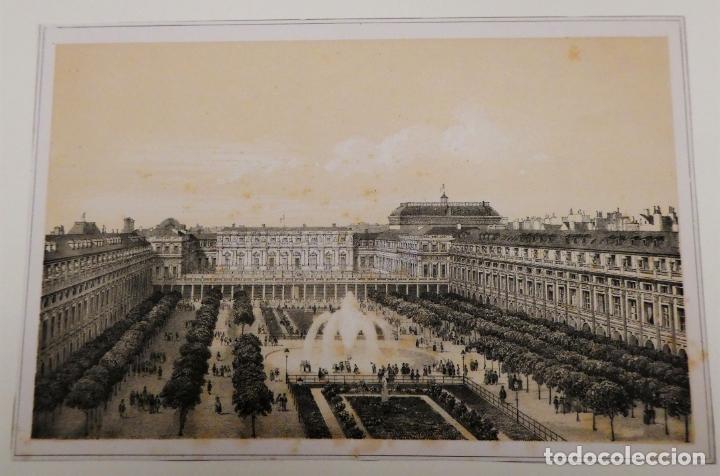 Art: Antigua lamina Jardin et Palais Royal