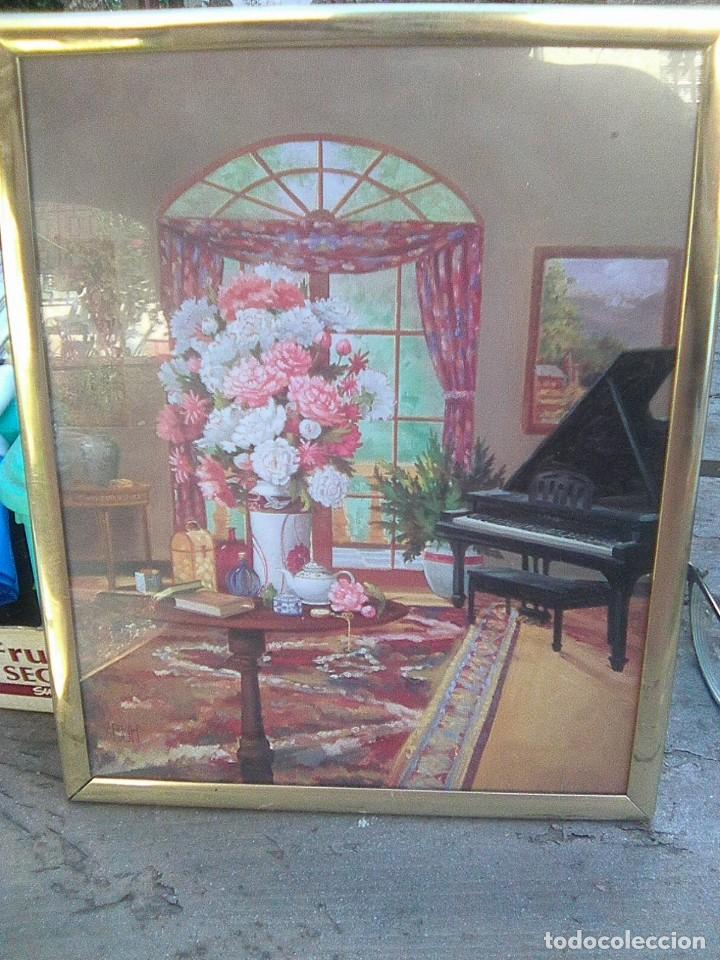 Kunst: Interior Id&iacute;lico - L&aacute;mina Scafa Tornabene 1994 en marco acristalado- 26 por 21 cms