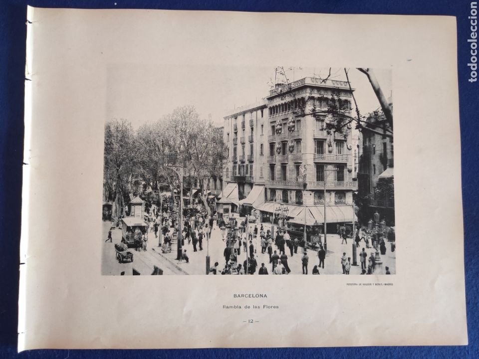 Kunst: BARCELONA. RAMBLA DE LAS FLORES. FOTOTIPIA HAUSER Y MENET.