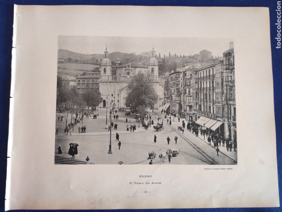 Kunst: BILBAO. EL PASEO DEL ARENAL. FOTOTIPIA HAUSER Y MENET.