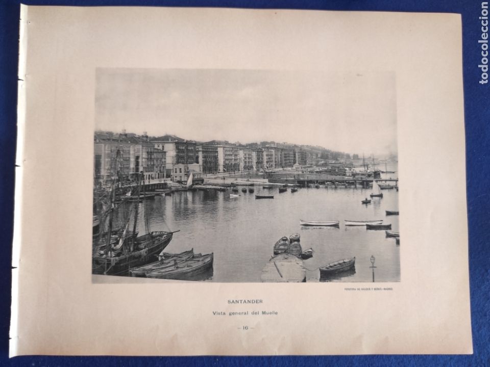 Kunst: SANTANDER. VISTA GENERAL DEL MUELLE. FOTOTIPIA HAUSER Y MENET.
