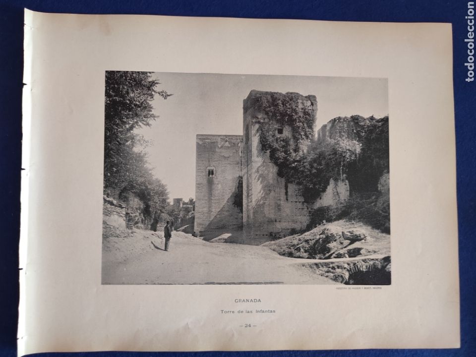 Kunst: GRANADA. TORRE DE LAS INFANTAS. FOTOTIPIA HAUSER Y MENET. 1892