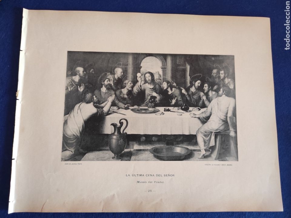 Kunst: LA ULTIMA CENA DEL SE&Ntilde;OR. FOTOTIPIA HAUSER Y MENET. 1892