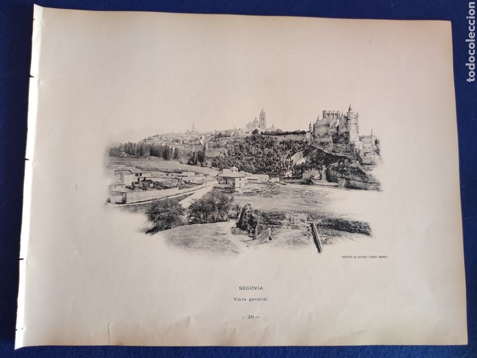 Kunst: SEGOVIA. VISTA GENERAL. FOTOTIPIA HAUSER Y MENET. 1892