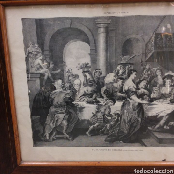 Arte: L&aacute;mina El Banquete de Herodes. - Foto 2
