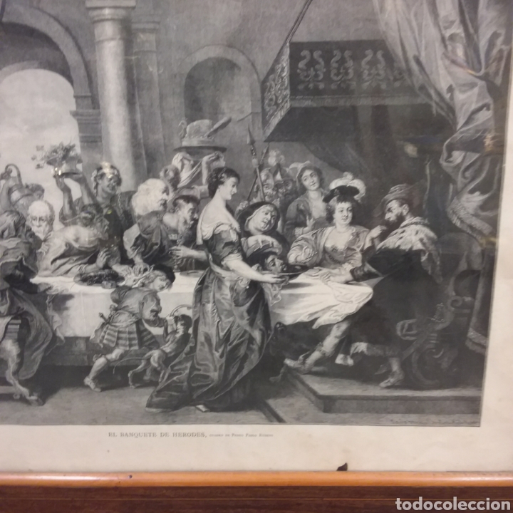 Arte: L&aacute;mina El Banquete de Herodes. - Foto 3
