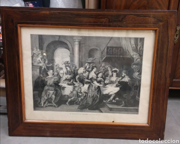Arte: L&aacute;mina El Banquete de Herodes. - Foto 1