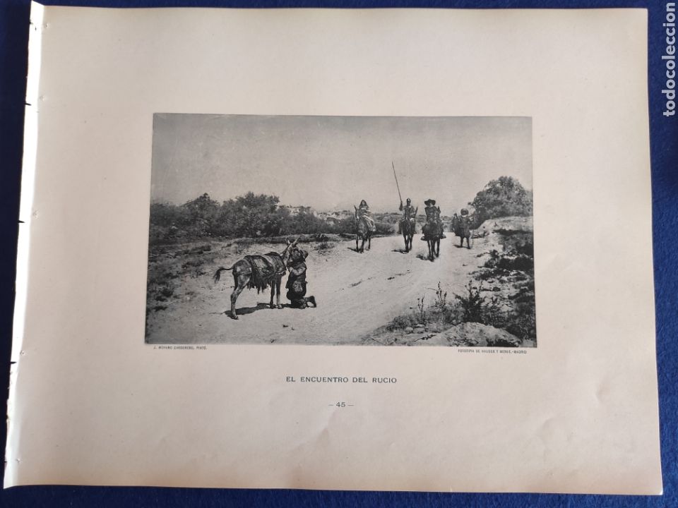 Art: EL ENCUENTRO DEL RUCIO. FOTOTIPIA HAUSER Y MENET. 1892