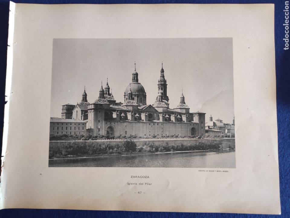 Art: ZARAGOZA. IGLESIA DEL PILAR. FOTOTIPIA HAUSER Y MENET. 1892