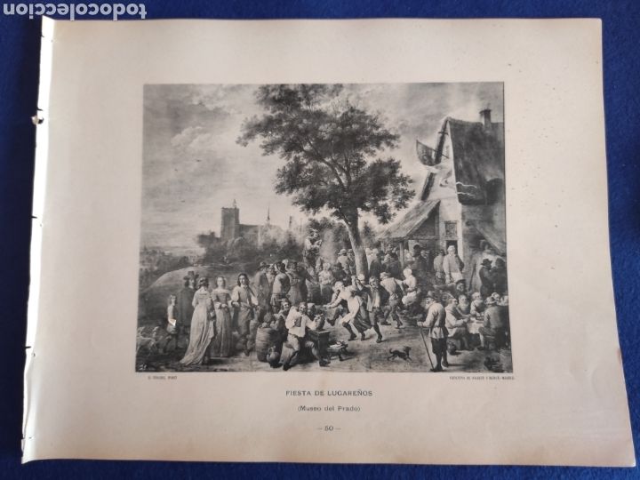 Art: FIESTA DE LUGARE&Ntilde;OS. FOTOTIPIA HAUSER Y MENET. 1892