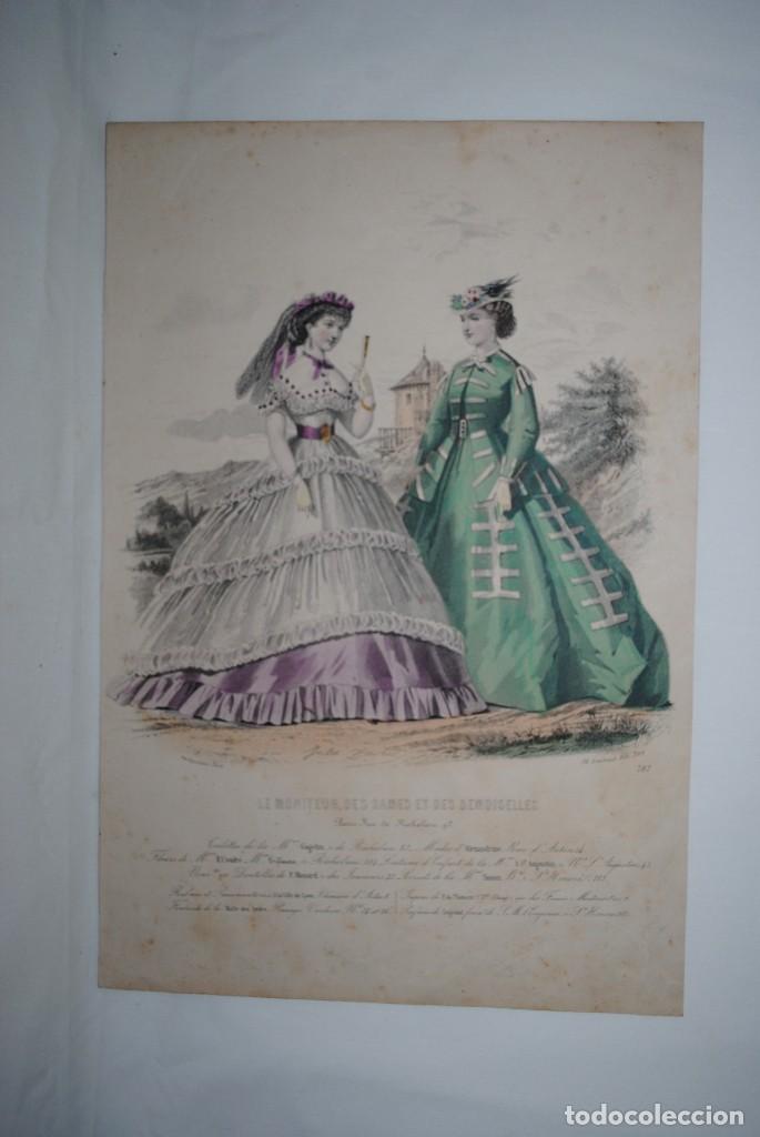 Arte: LAMINAS DE LA MODA FEMENINA EN 1800 - Foto 1