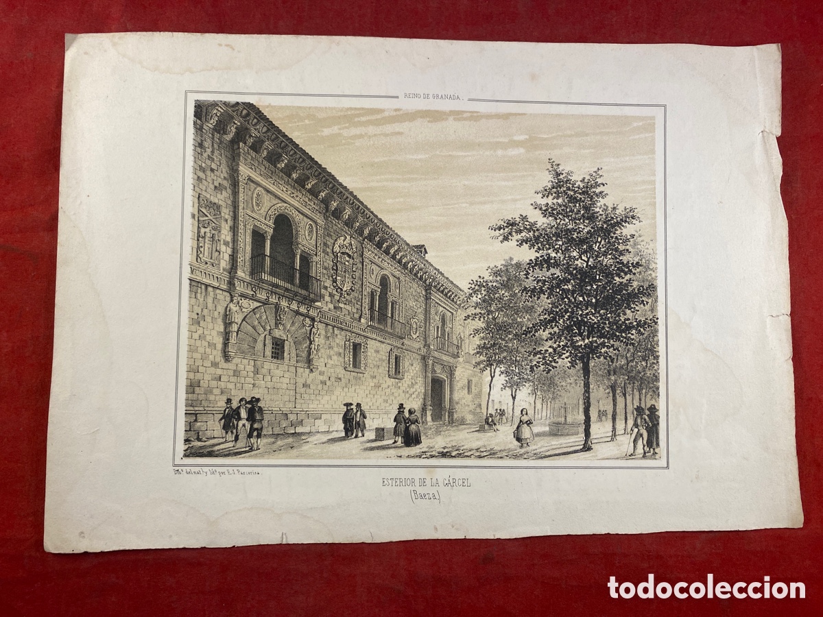 Arte: LITOGRAF&Iacute;A EXTERIOR DE LA C&Aacute;RCEL BAEZA - Foto 1
