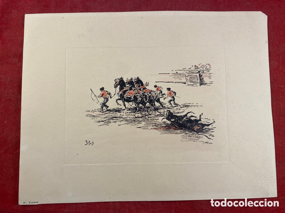 Arte: L&Aacute;MINA TOROS EL ARRASTRE - Foto 1