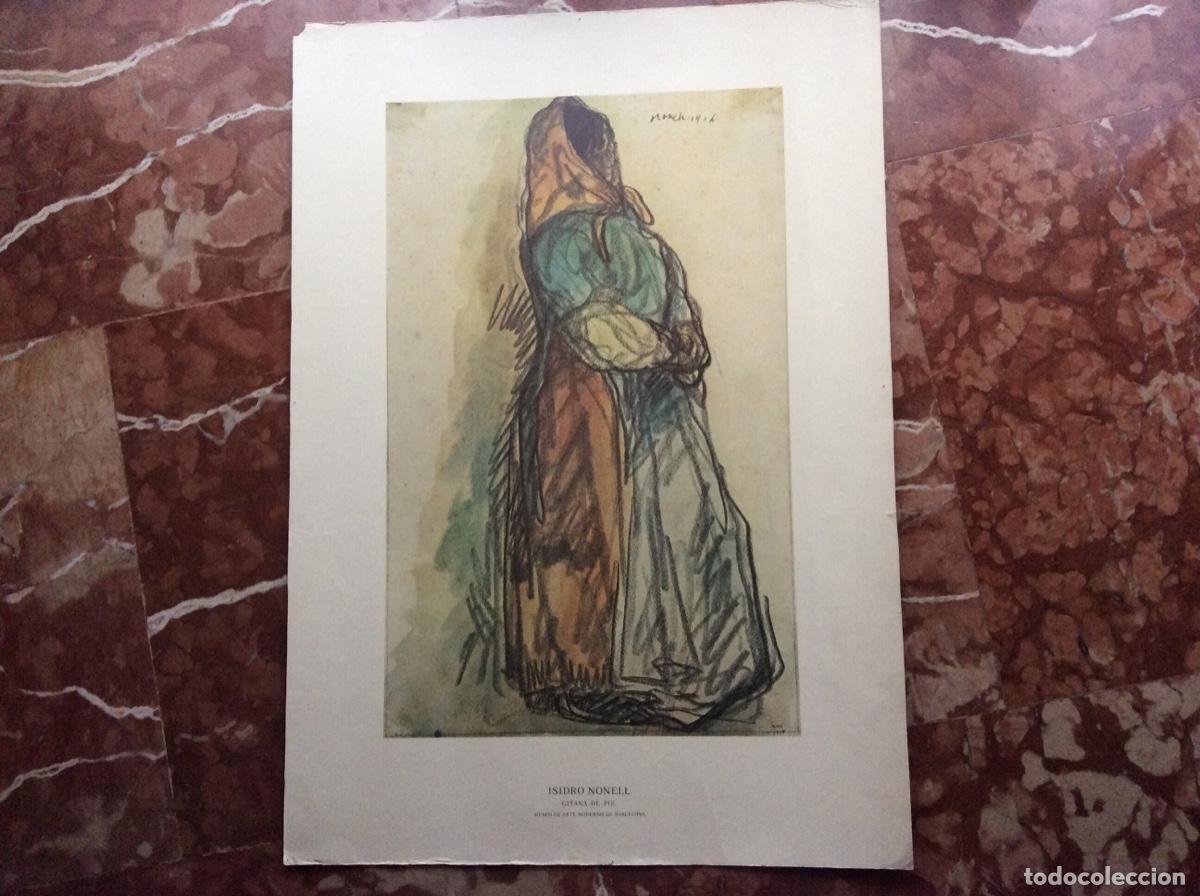 Arte: L&aacute;mina de Isidro Nonell 63cmx44cm. - Foto 1