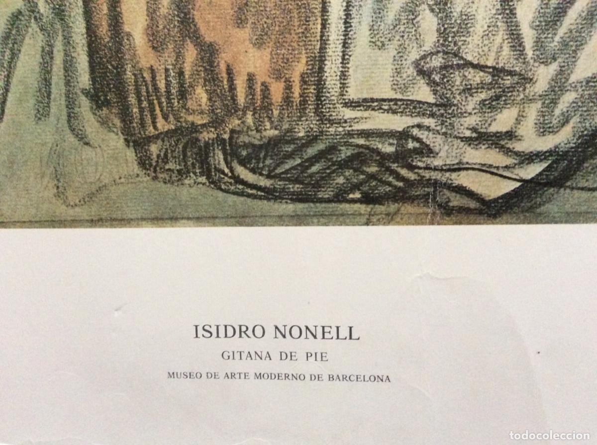 Arte: L&aacute;mina de Isidro Nonell 63cmx44cm. - Foto 4
