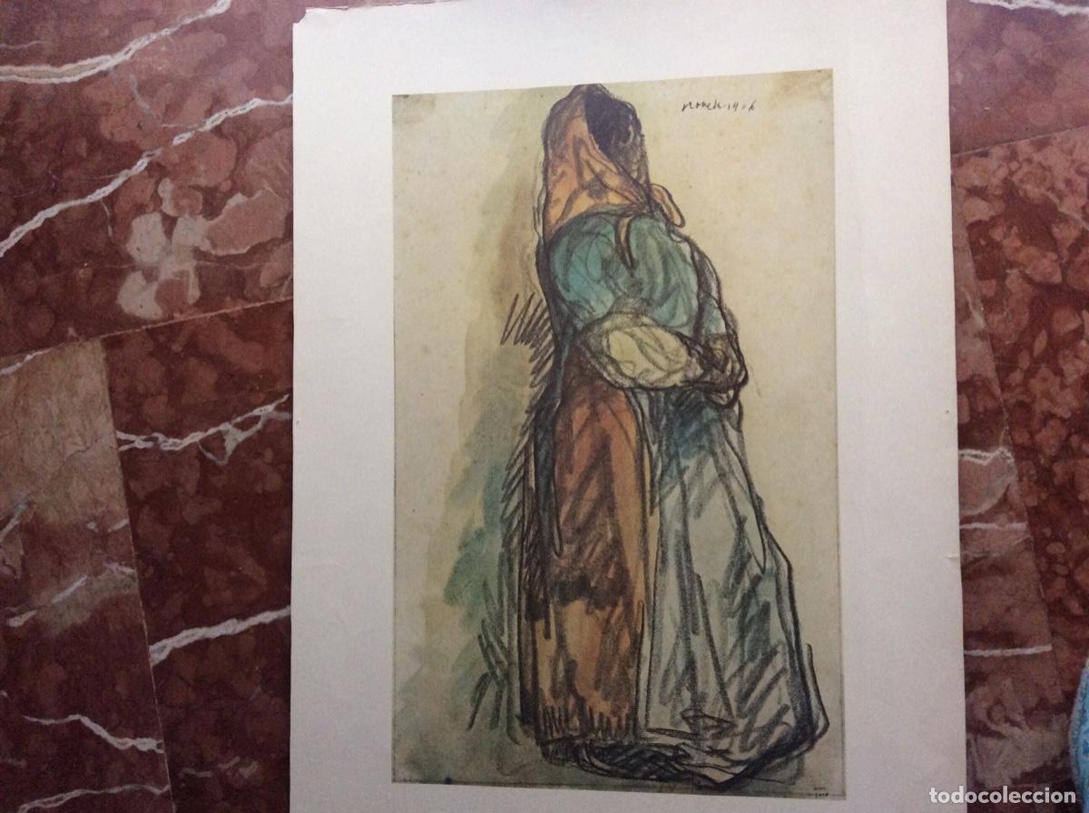 Arte: L&aacute;mina de Isidro Nonell 63cmx44cm. - Foto 5