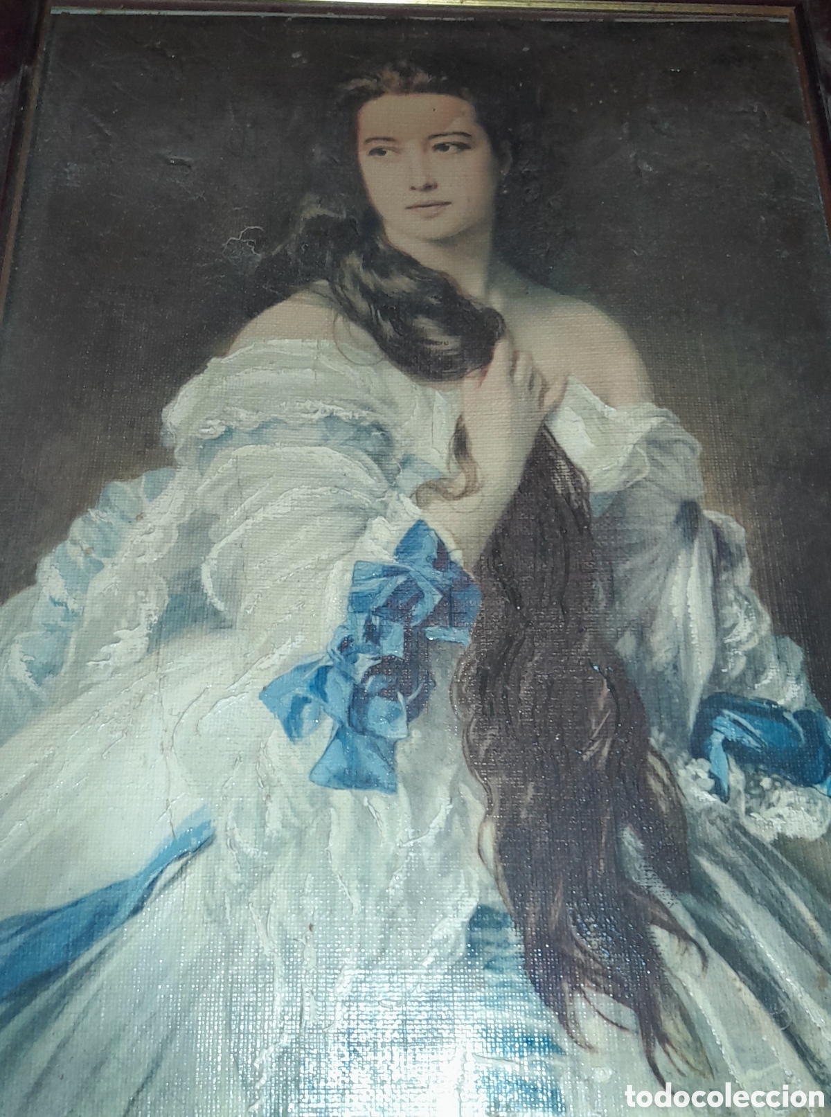 Kunst: GRAN LAMINA ? ENMARCADO RETRATO DE MADAME RIMSKY KORSAKOV CON DEFECTOS