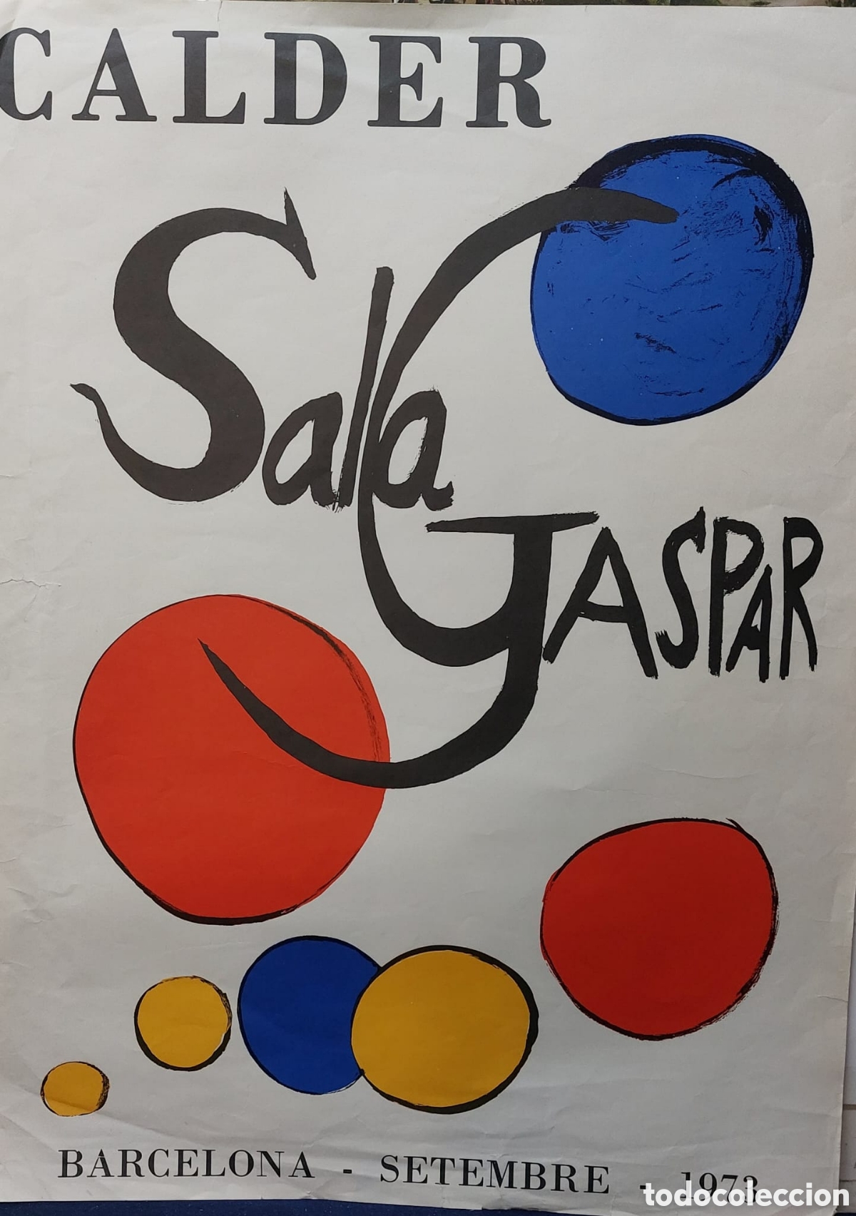 Kunst: CARTEL. MAGNIFICO A&Ntilde;O 1973. ORIGINAL. 75X56. DE. LA. SALA. GASPAR BARCELONA