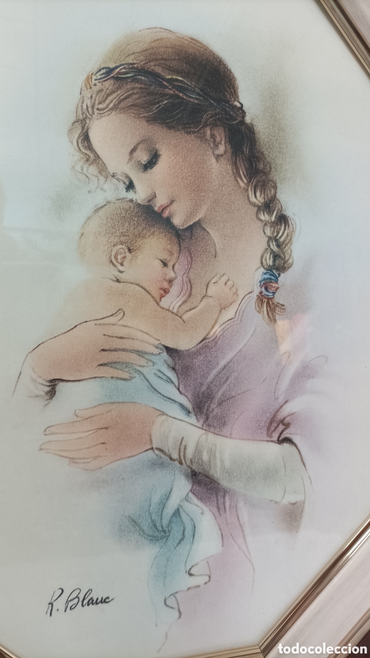 Arte: Cuadro de L&aacute;mina Madre con bebe - Foto 4