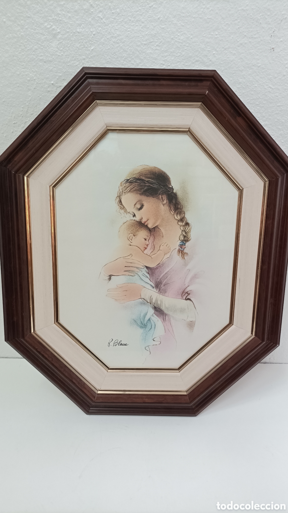 Arte: Cuadro de L&aacute;mina Madre con bebe - Foto 2