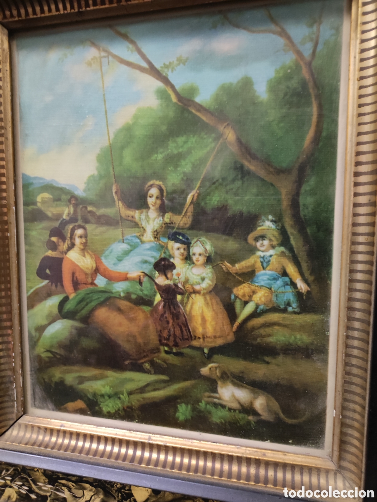 Arte: Lamina enmarcada antigua - Foto 2