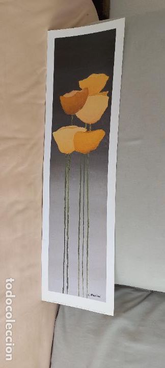 Kunst: LAMINA. 70 x 20 cm. FLORES AMARILLAS II CARLO MARINI. YELLOW FLOWERS II. ART LINE HOLLAND. POSTER