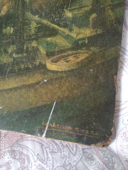 Arte: Antigua l&aacute;mina sobre tabla - Foto 7