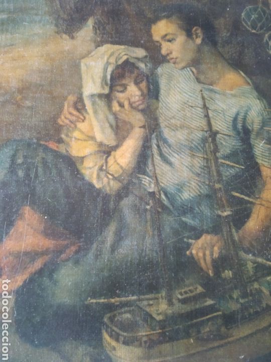 Arte: Antigua l&aacute;mina sobre tabla - Foto 10