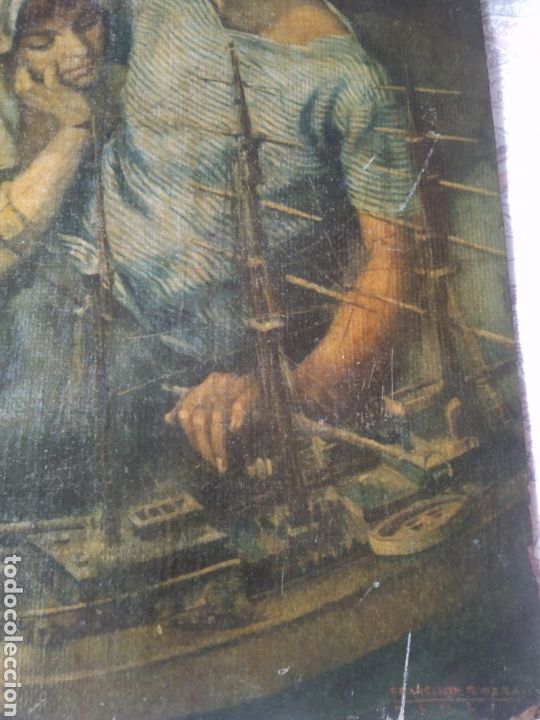 Arte: Antigua l&aacute;mina sobre tabla - Foto 11
