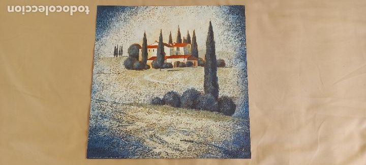 Kunst: LAMINA. 30 x 30 cm. FRANZ HEIGL . PAISAJE CAMPESTRE. PLATIN ART GMBH