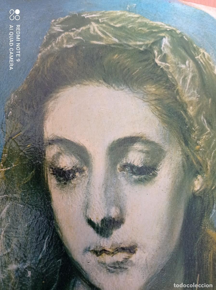 Arte: VIRGEN EN LAMINA SOBRE TABLERO - Foto 2