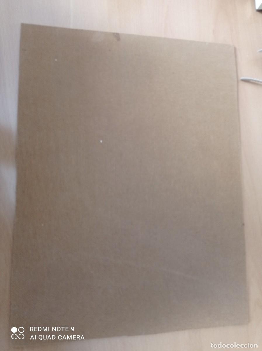 Arte: VIRGEN EN LAMINA SOBRE TABLERO - Foto 3