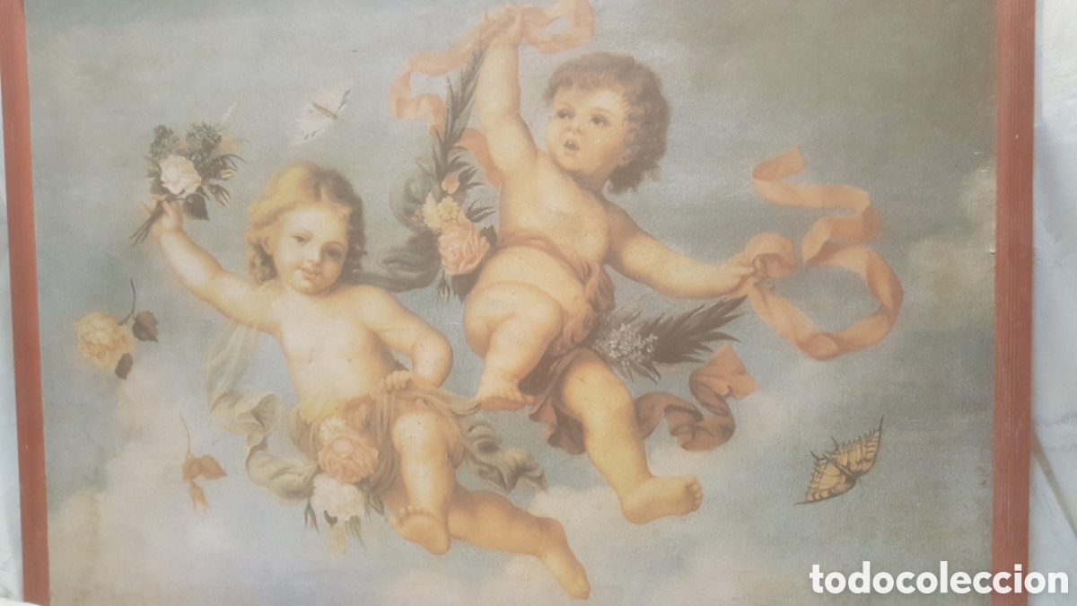 Art: ANTIGUA L&Aacute;MINA DE &Aacute;NGELES/QUERUBINES 71 X 51 CM