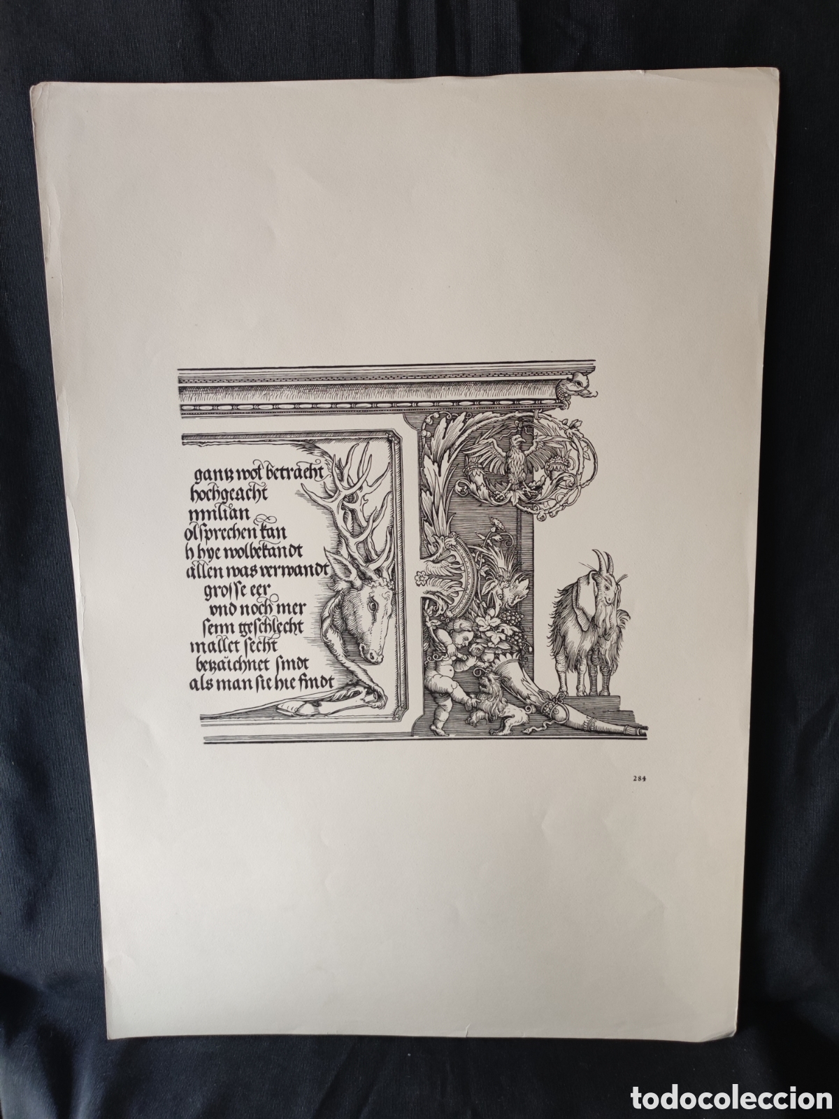 Arte: Fascimil grabado Antiguo - Foto 1